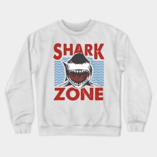 shark zone, shark jaws, shark attack, sharknado, shark land, Crewneck Sweatshirt